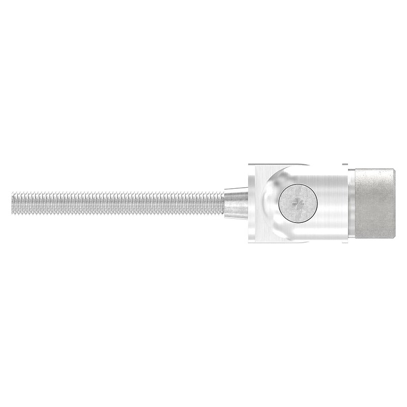 Wandhalter mit Gelenk zum Einbetonieren für Rohr 33,7x2,0mm, V2A