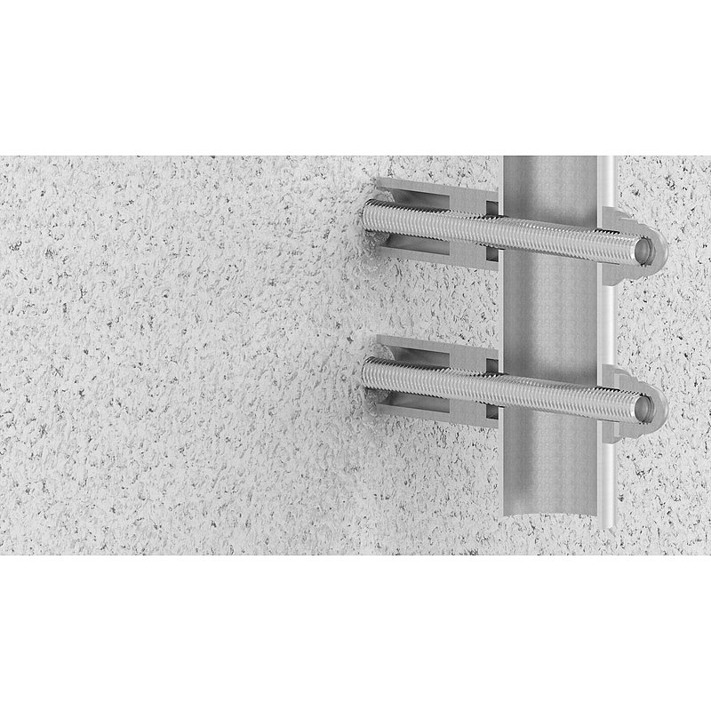Wandhalter für Rohr 42,4mm, L: 50mm, V2A