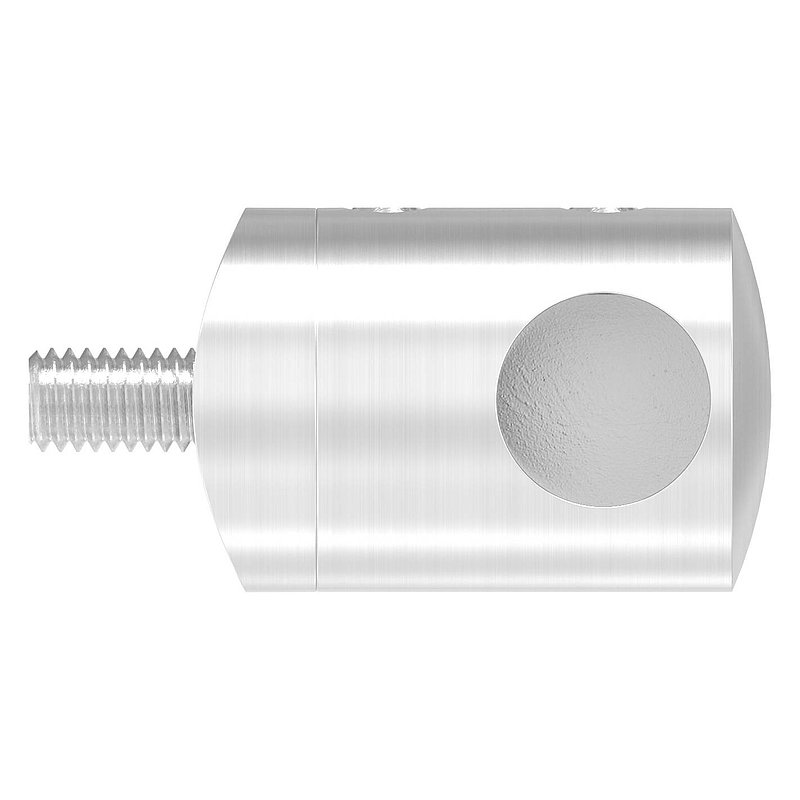Cross bar holder for 42.4 mm tube, blind hole right 12.2 mm, AISI304