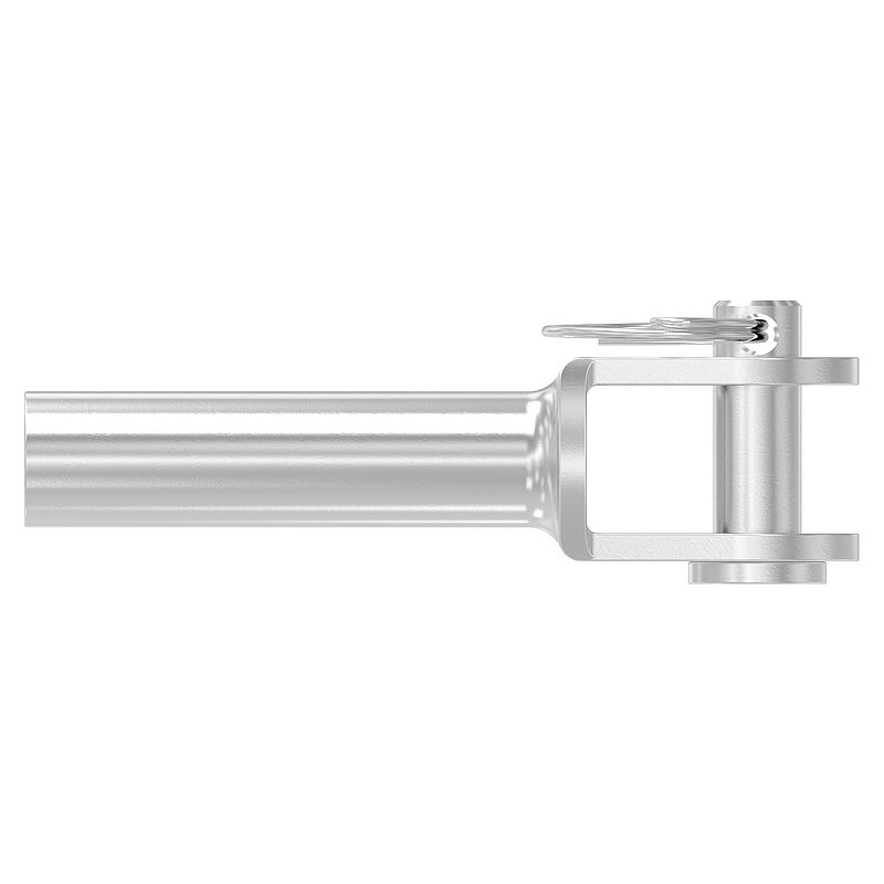 Fork terminal with internal thread M8 right, AISI316