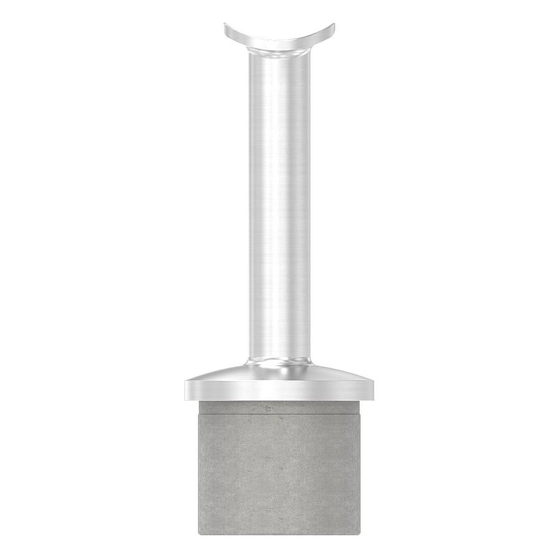 Handlaufstütze für Rohr 42,4 x 3,0mm, Halteplatte: 42,4mm