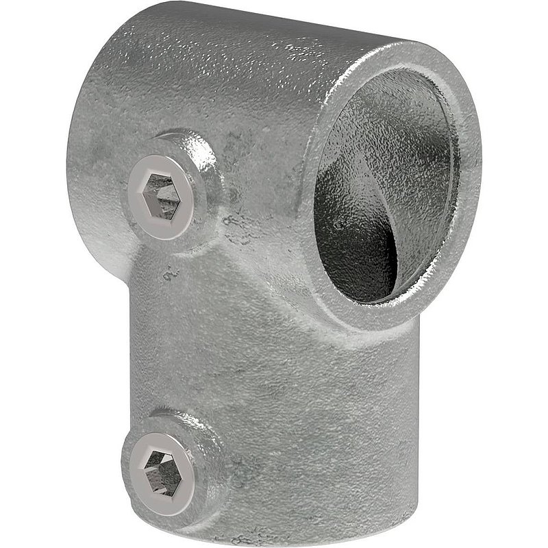 Raccord en T court, pour tube Ø 60,3mm