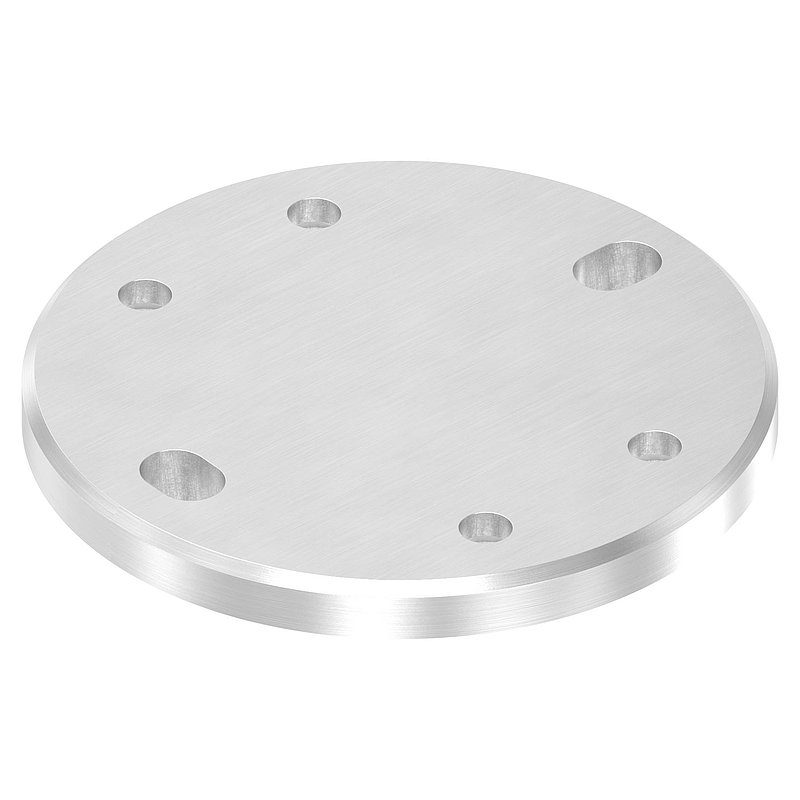 Anchor plate, 120x10mm, for clamping rings, AISI304