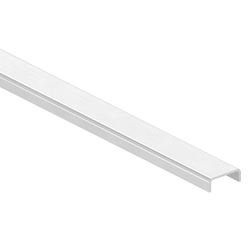 Edge protection EXTRA SLIM, for glass 12.00 - 13.52mm, L: 6000mm, stainless steel AISI316
