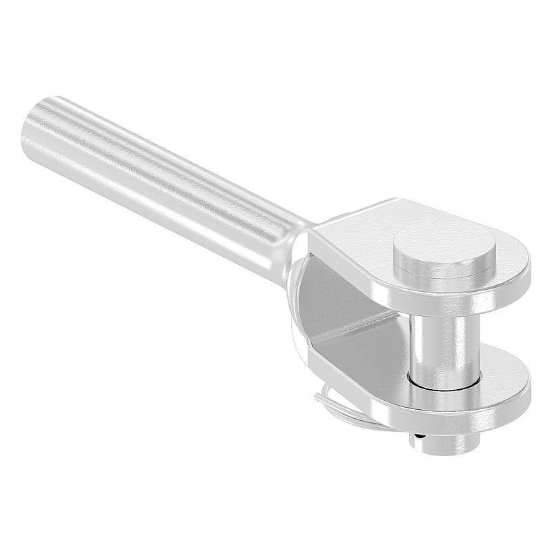 Fork terminal for self-crimping for cable Ø 6mm, AISI316