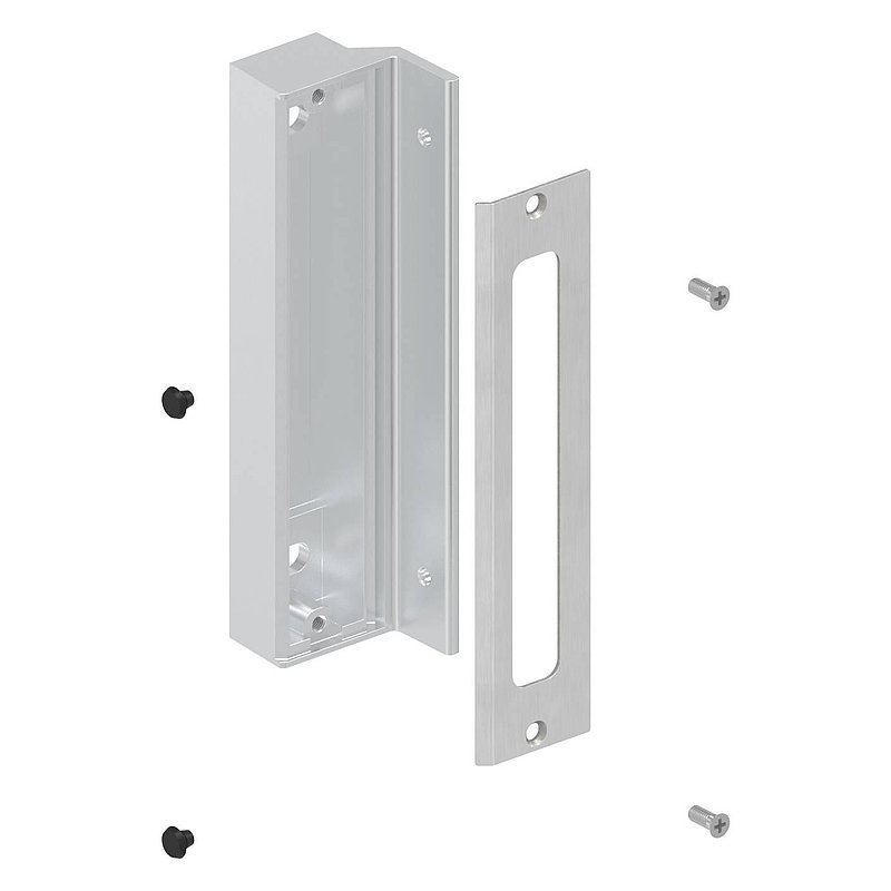 Anschlag für Gittertorschloss GTS 2, silber