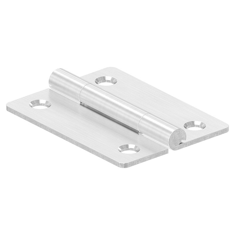 Edelstahl-Scharnier 50x38mm mit festem Zapfen