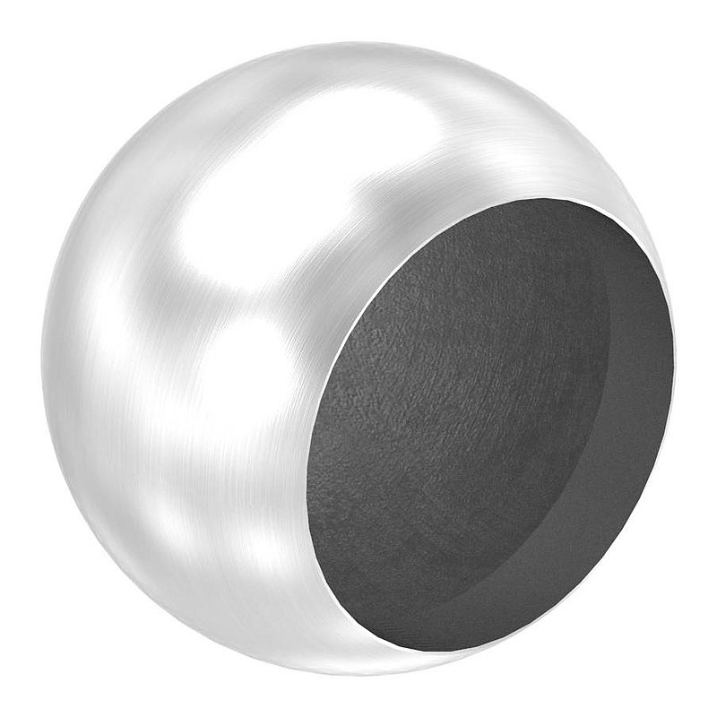 Pipe end ball hollow for 48.3 mm tube, with M8