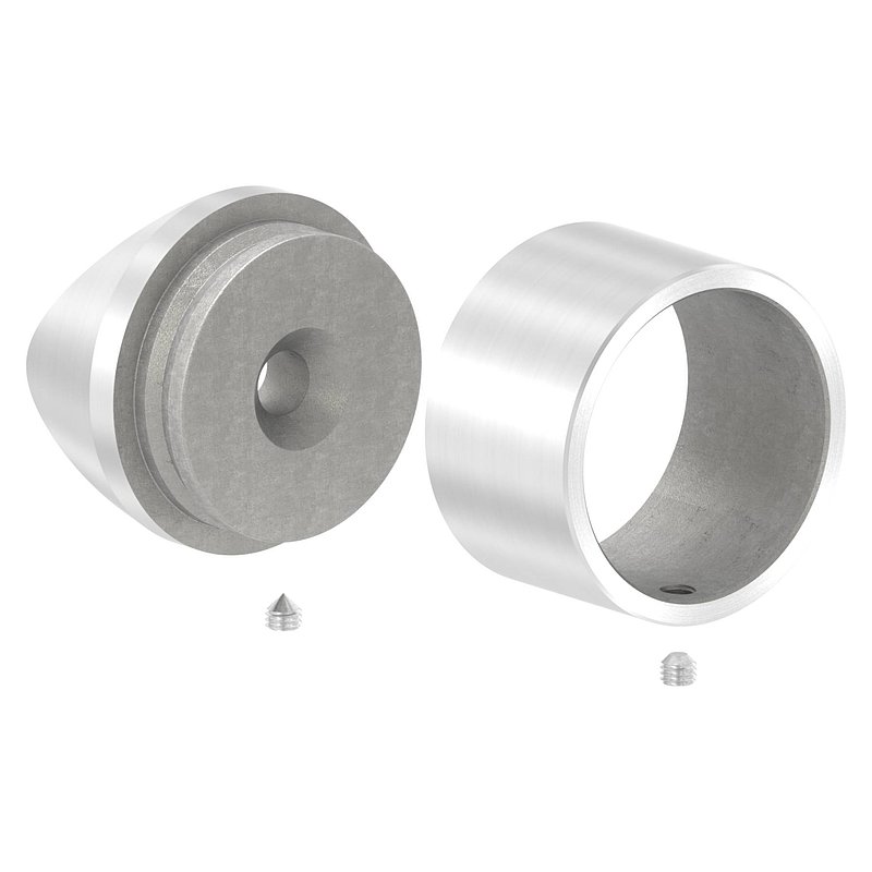 Befestigung für Rohr 42,4mm an 42,4mm