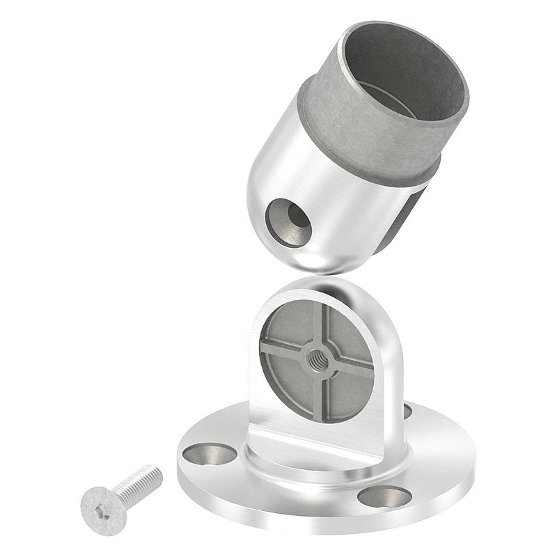 Wandhalter flexibel, für Rohr 48,3x2,0mm, V2A