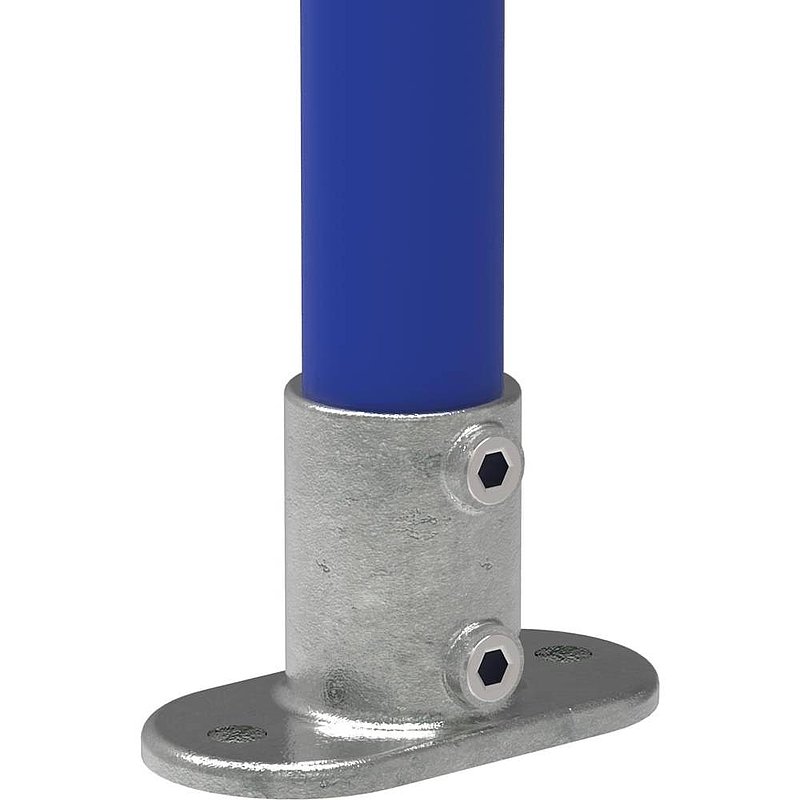 Wandhalter mit 2 Bohrungen, für Rohr Ø 48,3mm