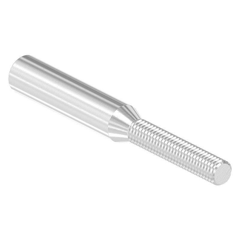 Gewindeterminal für Seil 6mm, V2A
