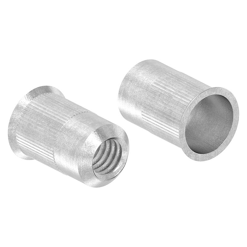 Blind-Einnietmutter, V2A, M4/Loch 6mm, V2A
