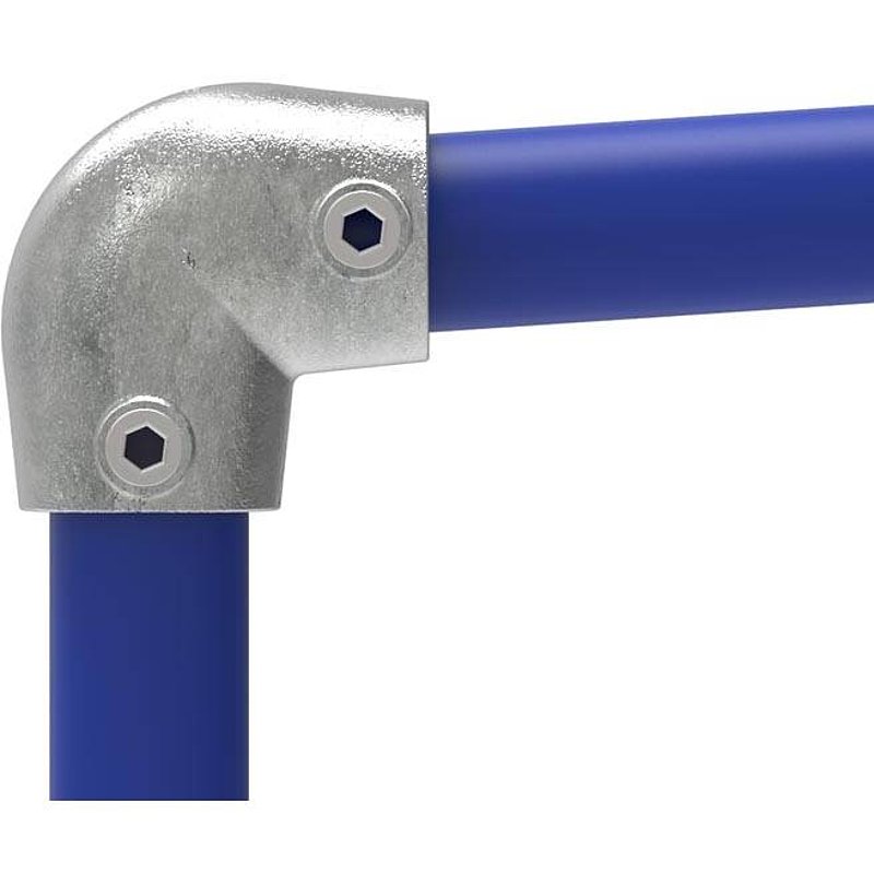 Rohrbogen 90°, schräg, variabel, für Rohr Ø 33,7mm