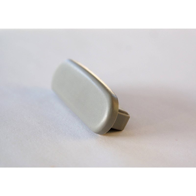 Endkappe für Kunststoffhandlauf für 40x8mm, verkehrsgrau