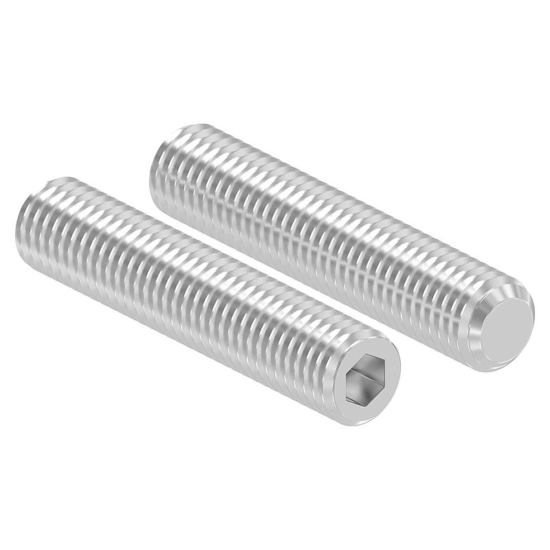 Gewindestift M12x60, V2A, DIN 913 / ISO 4026