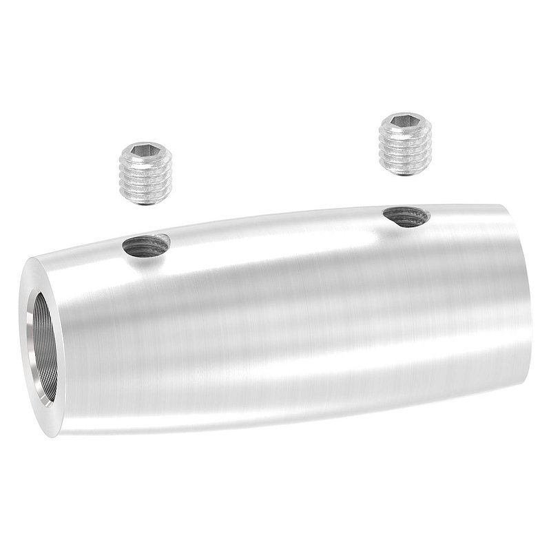 Stabverbinder für 10mm Rund, L: 45mm, Ø 20mm, V2A