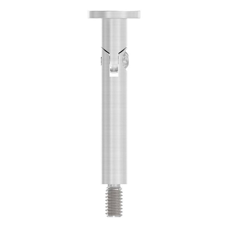 Tige articulée Ø 12mm avec plaque de raccordement de mains courantes, plat,  V2A