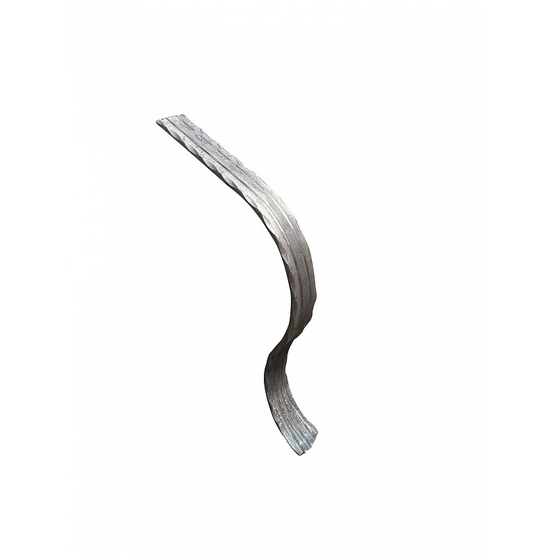 Handlaufanfänger S235JR, 50x10mm, geschwungen