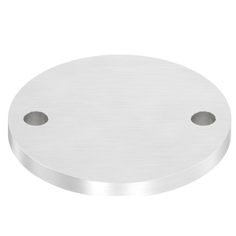 Ankerplatte Ø 120x10mm, mit Längsschliff, V2A