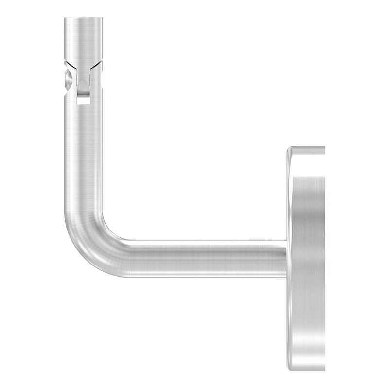 Handlaufhalter inkl. Cliprosette (Ronde und Bügel verschweißt), V2A