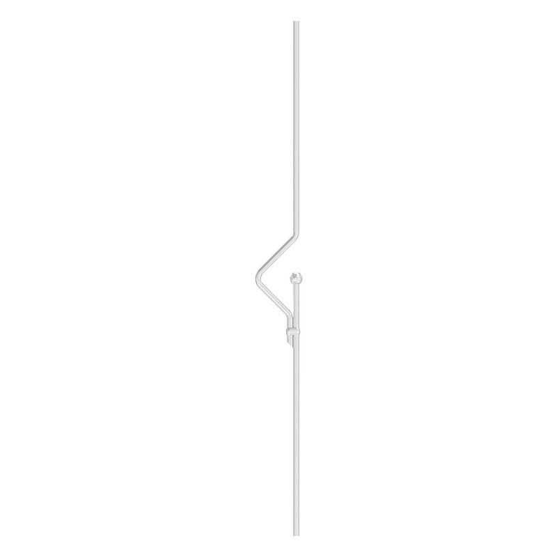 Decorative rod Ø 12mm with ball Ø 25mm, H: 1000mm, AISI304