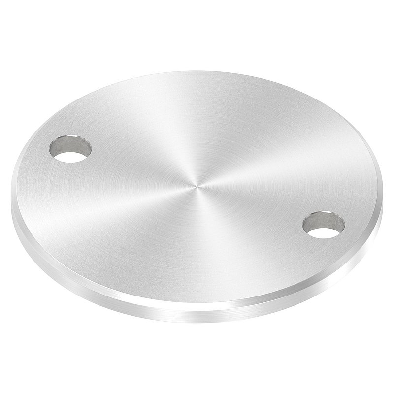 Ankerplatte Ø 100x6mm, mit Rundschliff und Fase, V2A
