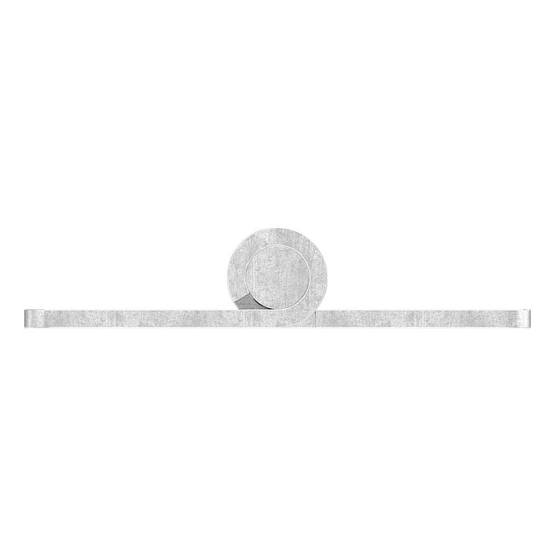 Charnière acier inoxydable 63x40mm avec tige fixe, V2A