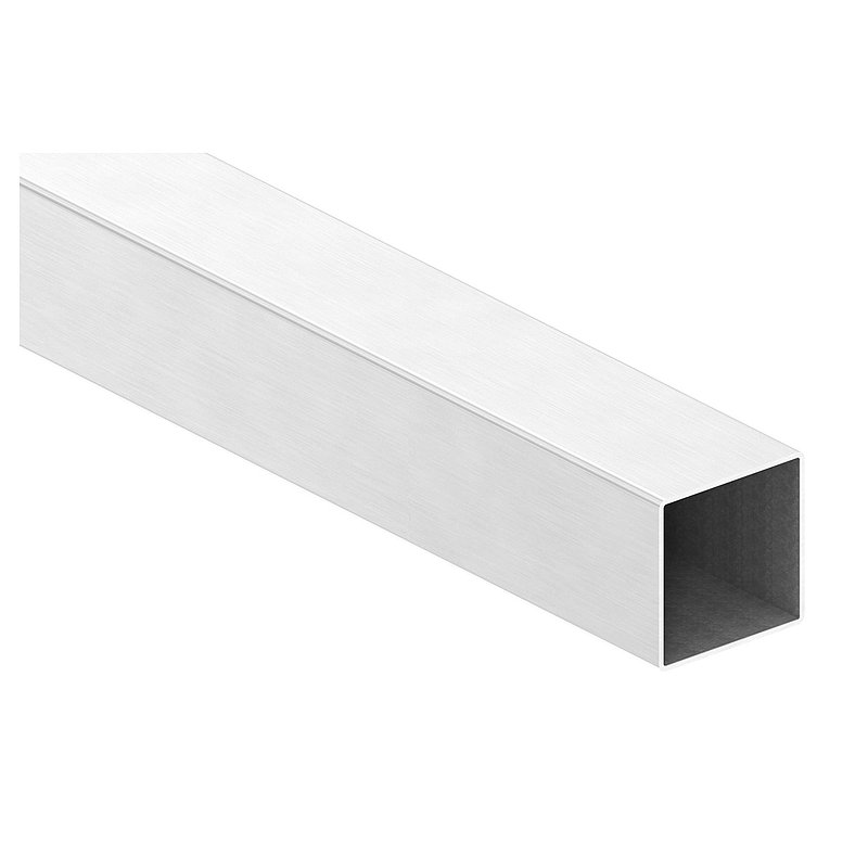 Quadratrohr, 60x60x2,0mm, L: 3000mm, V2A