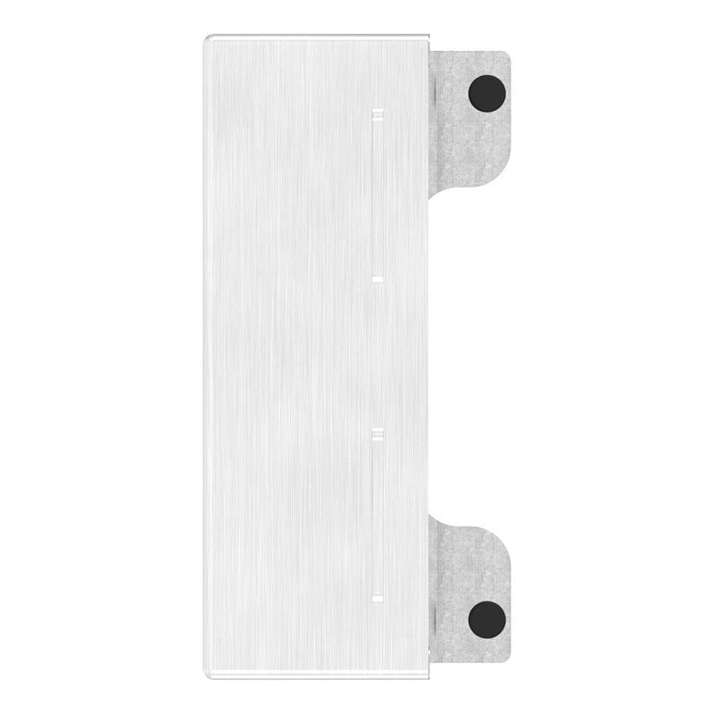Edelstahlgegenkasten eckig, für Abstand 72mm, zum Anschweißen, 40mm, V2A