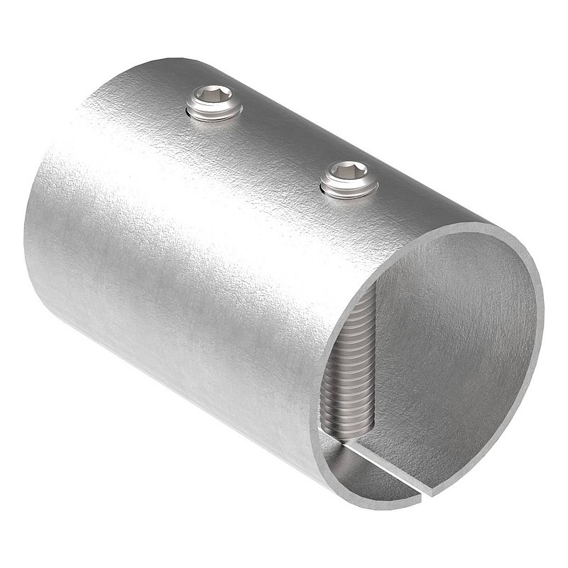 Connecting sleeve for tube 48.3x2.0mm, AISI304