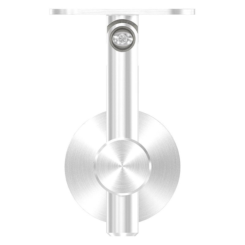 Support mural de main-courante avec articulation, plaque de fixation plate, V2A