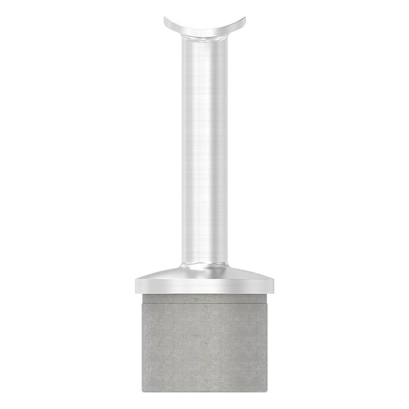 Rohrabschlussstopfen für Rohr 42,4x2,0mm, Handlaufanschlussplatte: 42,4mm, V2A