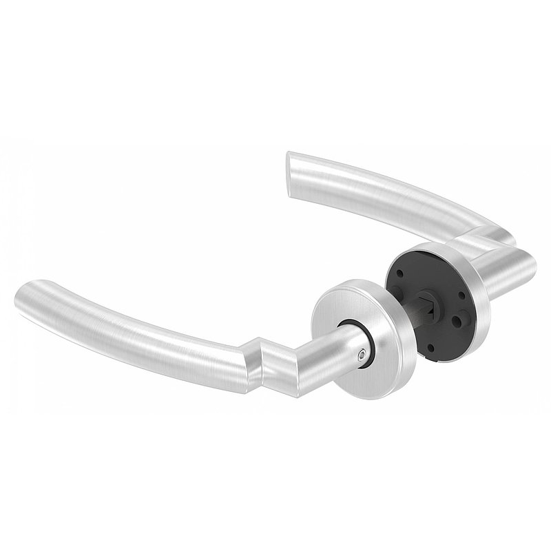 Pair of lever handles, rotatable, AISI304