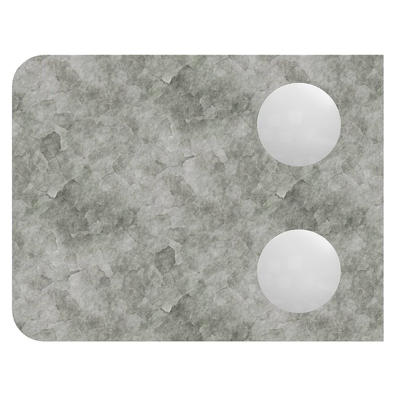 Glasklemme Mod. 36, Anschluss: 60,3mm, in Zink roh