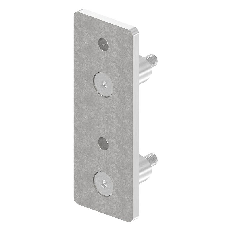 Wandbefestigung für Geländerpfosten 42,4mm, V2A