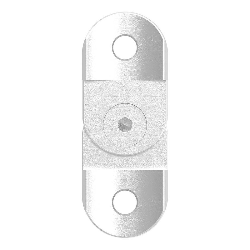 Handlaufanschlussplatte verstellbar, 42,4mm, V4A