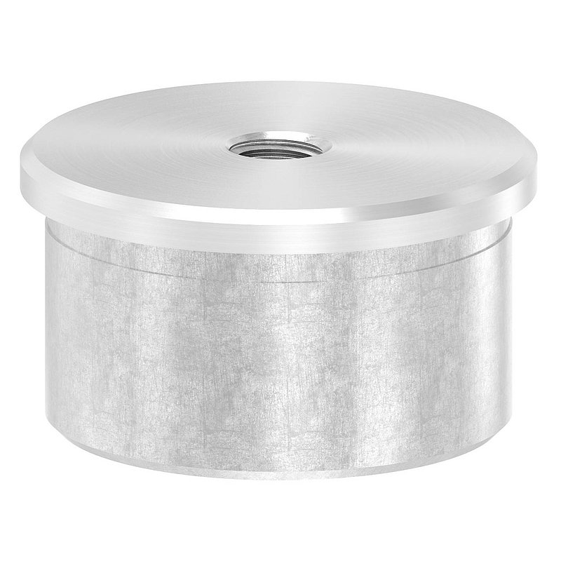 Rohrabschlussstopfen zum Kleben mit M8 für 42,4x2,0mm, V2A