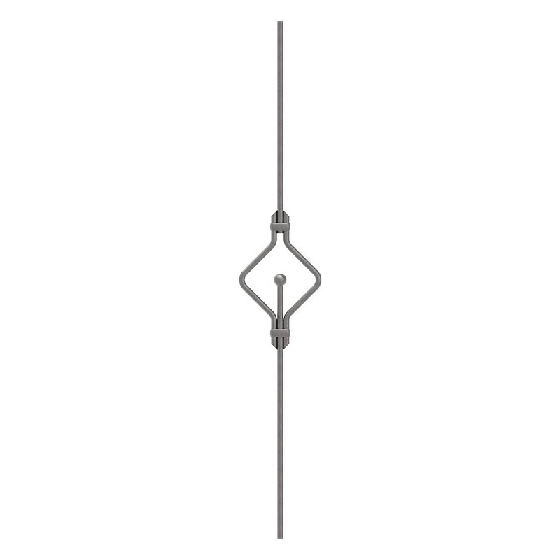 Designstab Ø 12mm, doppelt, H: 1000mm, S235