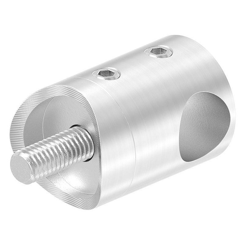 Querstabhalter für 33,7mm Rohr, 12,2mm Bohrung, V2A