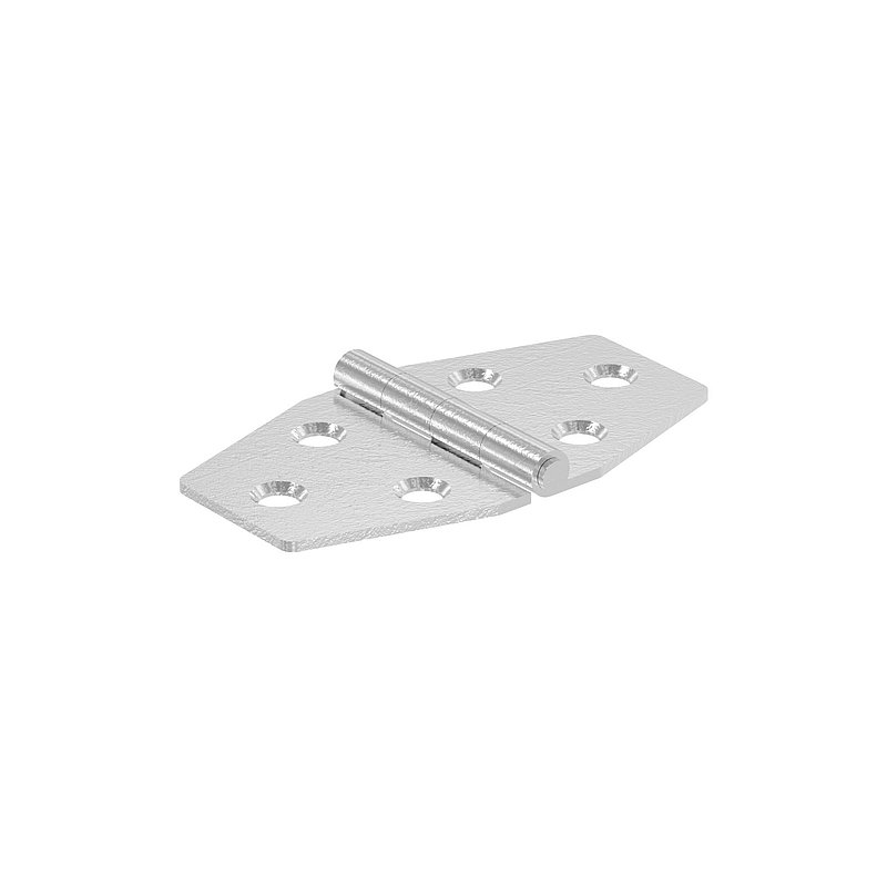 Edelstahl-Scharnier 40x70mm mit festem Zapfen
