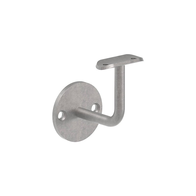 Handlaufträger mit Halteplatte für Rohr 42,4mm, Bohrungen gesenkt