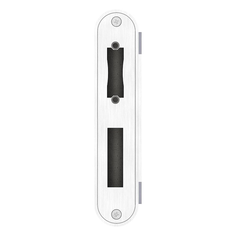 Edelstahlgegenkasten abgerundet für Abstand 72mm, für Schloss # 59103-240,78.2x42.4x208.4mm, V2A