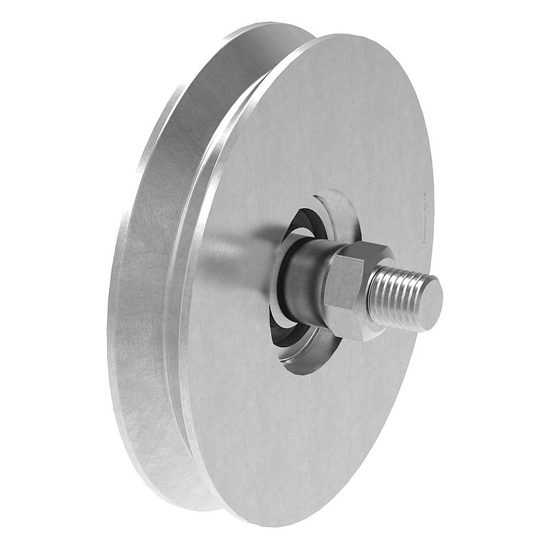 Schiebetorrolle mit V-Rille