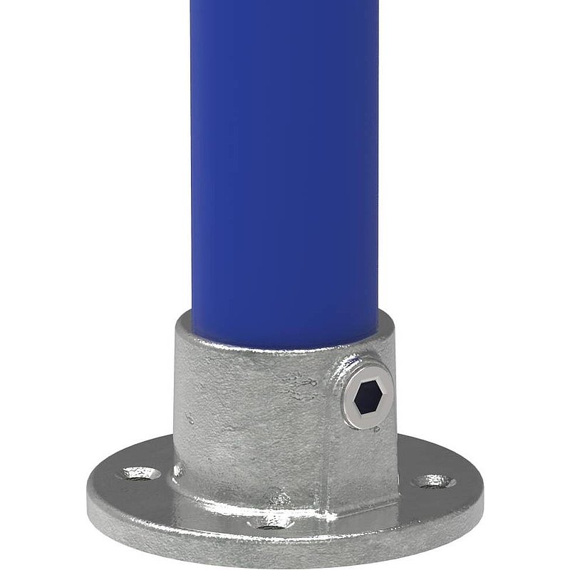 Wandhalter mit 4 Bohrungen, für Rohr Ø 33,7mm