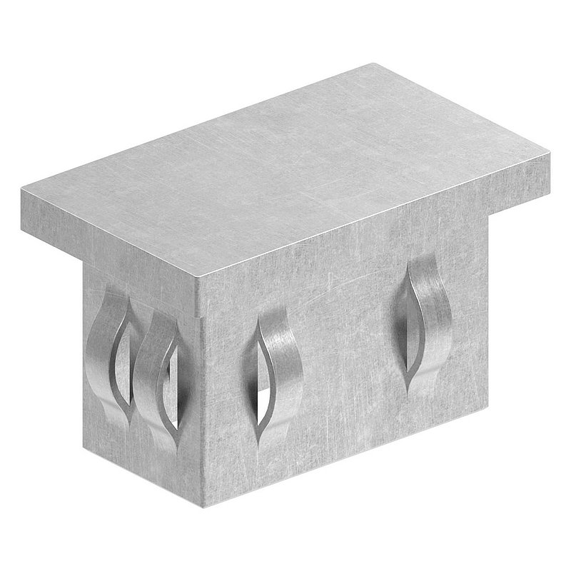 Stahleinschlagkappe, für, Rechteckrohr 50x30mm