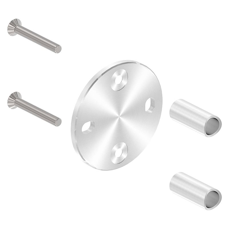 Fixation murale pour poteau de garde corps 42,4mm, V2A