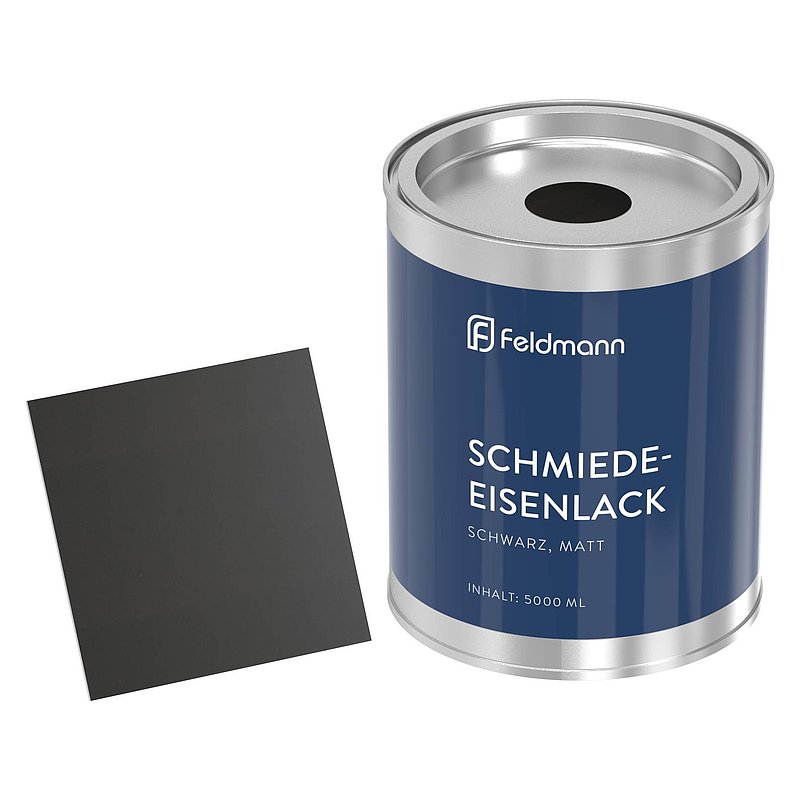 Schmiedeeisenlack schwarz matt 5L