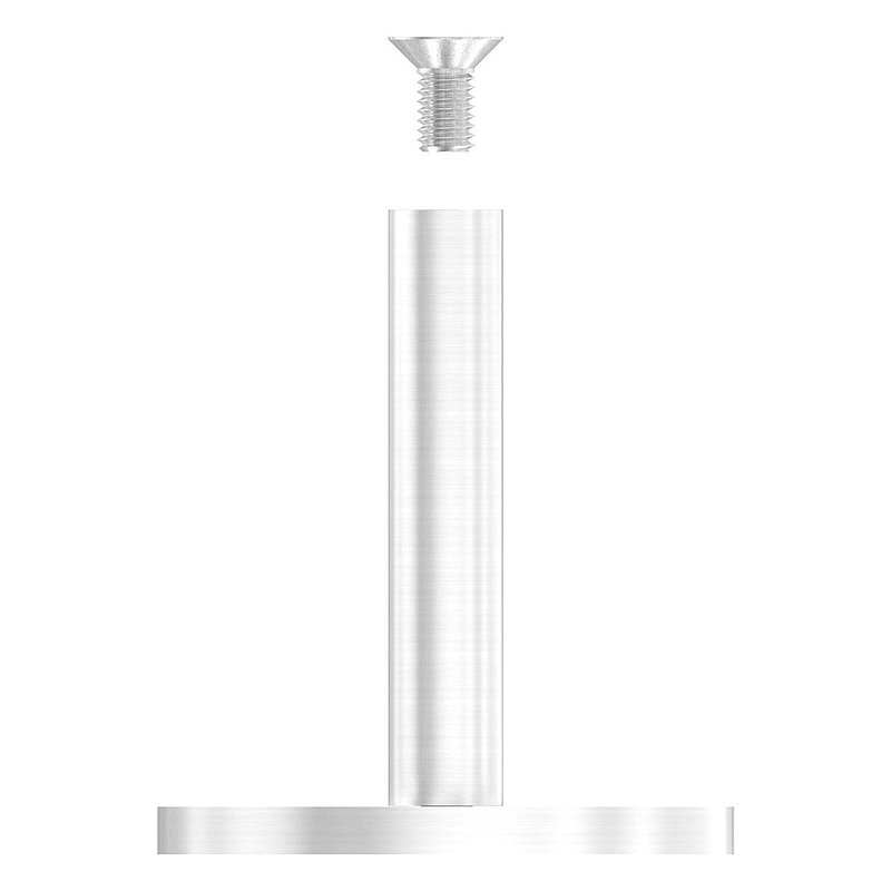 Handrail support without handrail connection plate, AISI304