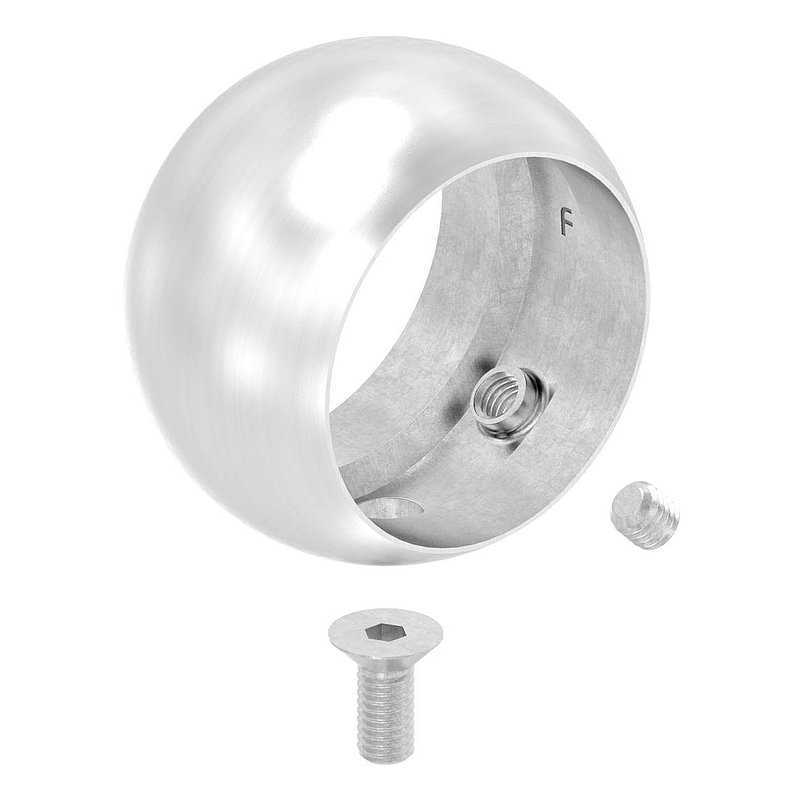 Ball ring for handrail bracket, 42.4mm, AISI316